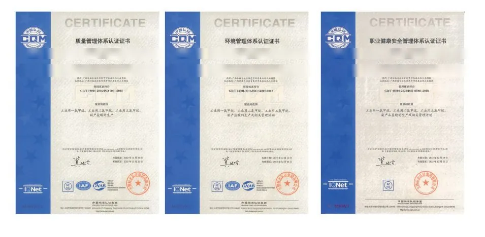 ISO 9001 / 14001 / 45001